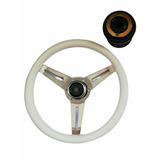 Volante Tipo Nardi Autos Clásicos Blanco Universal Adaptador