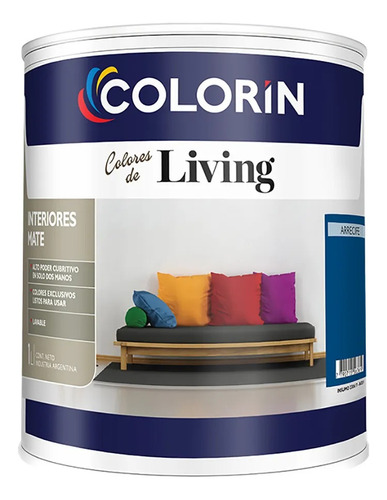 Colorin Living Latex Interior Colores - 1lt - Verrina