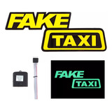 Sticker Pegatina Led Fake Taxi Para Ventana Parabrisas Auto 