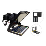 Teleprompter 10,5 Dslr C/suporte Smart + Gopro Tele Prompter