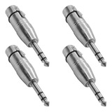 Seismic Audio - Sapt513-4 Pack De Adaptadores Xlr Hembra A .