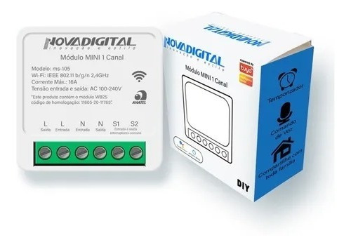   Mini 1 Canal Ms 105  Nova Digital Pronta Entrega