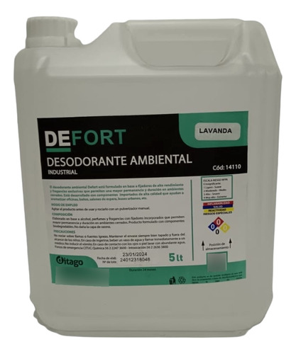 Desodorante Ambiental/ Aromatizador/ Ambientador/ 5 Litros 