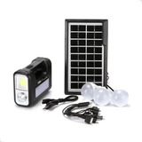 Kit Sistema Solar + Carregador + 3 Lâmpadas Kit Exclusivo 