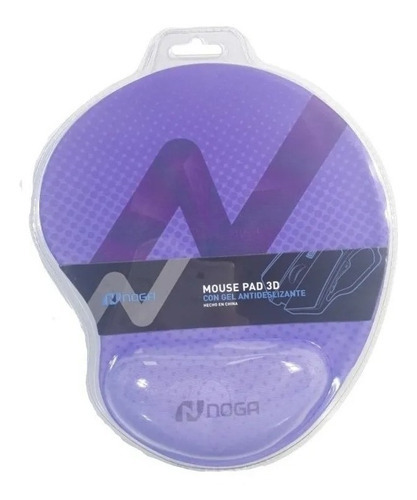 Mouse Pad Apoya Muñeca Con Gel Antideslizante 3 D Color Violeta