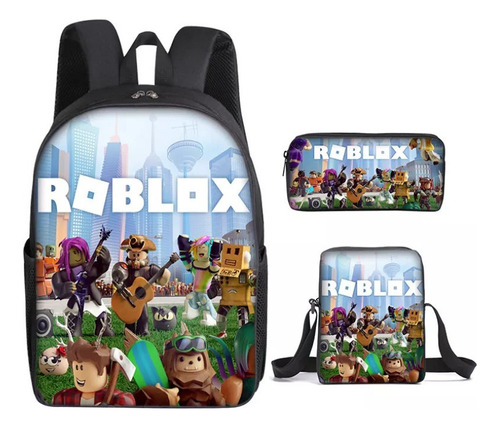 Mochila De Jogos Roblox Para Laptop 3 Pçs/conjunto 1