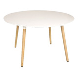 Mesa Eames Halo 1 Metro Diametro Madera Blanca Comedor