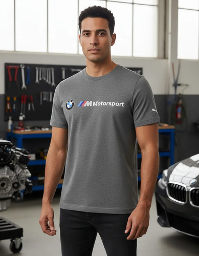Playera T-shirt Casual Original Puma Carreras Bmw Motorsport