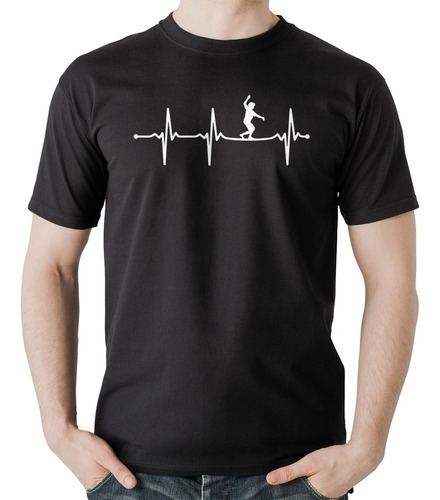 Camiseta Algodão Slackline Batimentos Cardíaco