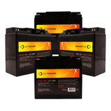  Kit 4 Bateria Selada 12v 18ah Para Rbc7 Rbc11 Rbc55 No-brea