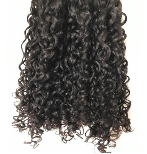 Cabelo Humano Cacheado Mega Hair 60cm 300gr Cachos Caipira