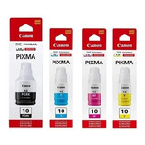 Tinta Canon Gi-10 Negro Y Colores Original