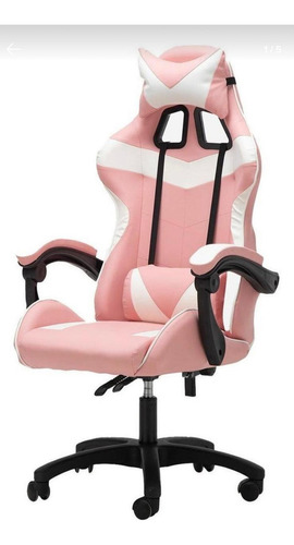 Silla Gamer Nueva Reclinable (rosa) 