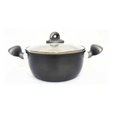 Caçarola Max Chef Preto 22 Cm Fratelli Tampa De Vidro