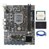 Placa Base Minera B250c Con Cpu G4560+cable Ssd 120g+rj45