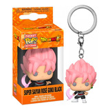 Funko Pop Keychain Dragon Ball Super Saiyan Rose Goku Black