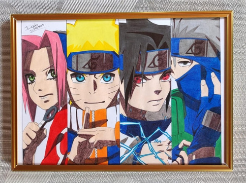 Cuadros Decorativos  - Equipo 7 Naruto