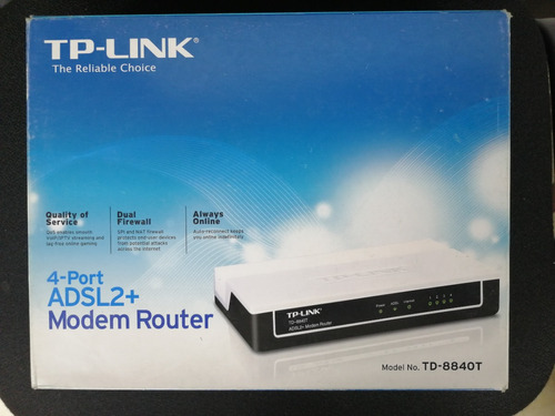 Modem Tp-link Adsl2+ Router Td-8840t