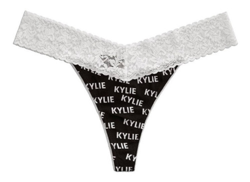 Colaless Algodón Kylie Jenner Lace Trim Thong Tu S/xl