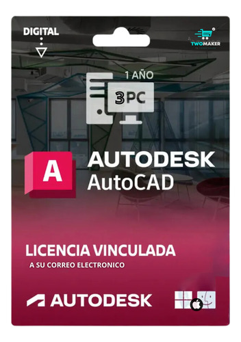 Licencia Autocad 2025 Por 1 Año | 3 Dispositivos | (win/mac)