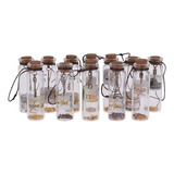 12pcs Mini Pequeña Botella De Cristal De Lujo Que Desea El