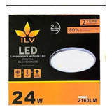 Plafón Redondo Decorativo Liso 24 W Led Ilv ( 5 Pzas )