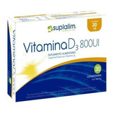 Vitamina D3 800 Ui X30com (suplalim)