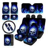 Jeocody Protector De Asiento De Coche Con Calavera De Fuego 