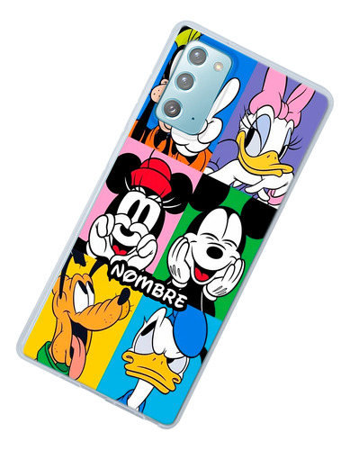 Funda Para Galaxy Disney Personajes Personalizada Tu Nombre