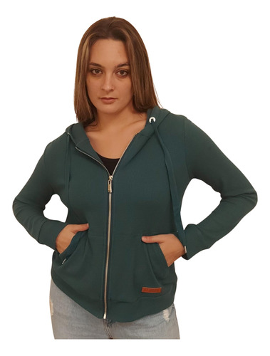 Campera Waffle Hand Plain. St Marie. Mujer.