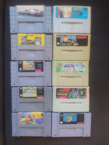 Lote Cartuchos Super Nintendo