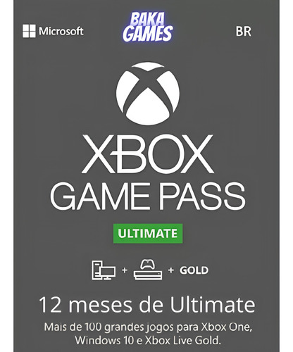 Xbox Game Pass Ultimate 12 Meses - Conta