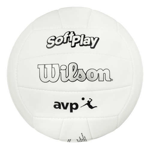 Pelota Voley Wilson Softplay Sintetico Pvc Entrenamiento Color Blanco