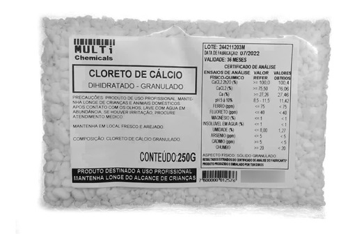 Cloreto De Cálcio - 250g - Dh Granulado - Antimofo