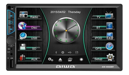 Radio Auto 2 Din Mirrorl Touch 7'' Aiwa W660bt / Tecnocenter