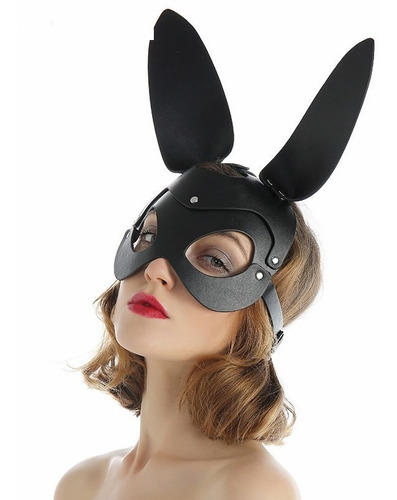 Máscara Orejas Conejo Playboy Antifaz Sexy Halloween Ariana