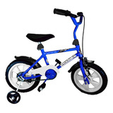 Bicicleta Rodaly Bmx Rodado 12 Reforzada Varon Niña Color Azul/blanco