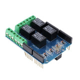 Rele Relay 4 Canales Para Arduino Shield  Pic Avr Arm Dsp Mc