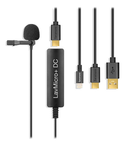 Saramonic Lavalier Micrófono Con Salida Usb-c Y Usb-a Para I