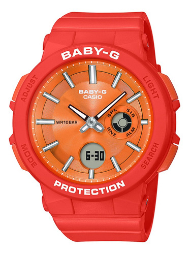 Reloj Baby-g Deportivo Liviano Bga-255-4adr En Resina Mujer