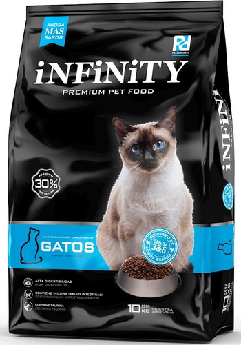 Alimento Infinity Premium Para Gato Adulto Sabor Mix X 10kg