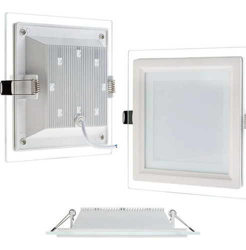 Panel Led 18w Cuadrado Luz Calida Neutra Blanca En Uno Solo