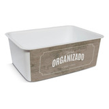 Caja Organizadora Fashion Deco N.3 X 1 Unidad Colombraro Color Blanco