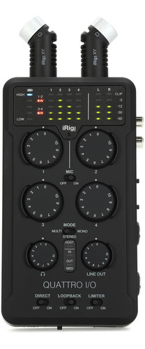 Interface De Áudio Ik Multimedia Irig Pro Quattro I/o Deluxe