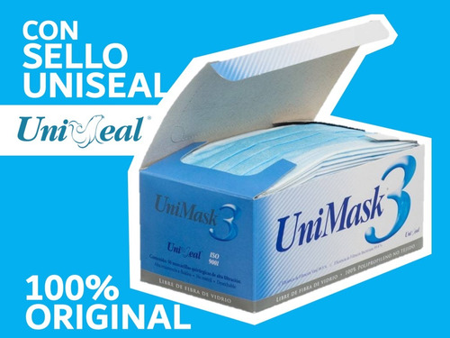 Cubrebocas Unimask3 / Originales Con Sello Uniseal (50 Pzs)