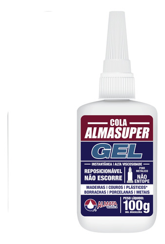 Cola Instantânea Alma Super Gel 100g