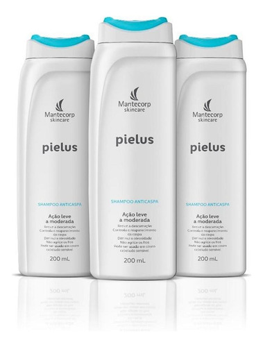 3 Shampoo Pielus Anticaspa 200ml