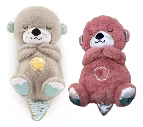 2pcs Nutria De Peluche Fisher-price,con Sonido Y Luces