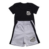 Body E Shorts Bebê Conjunto Santos