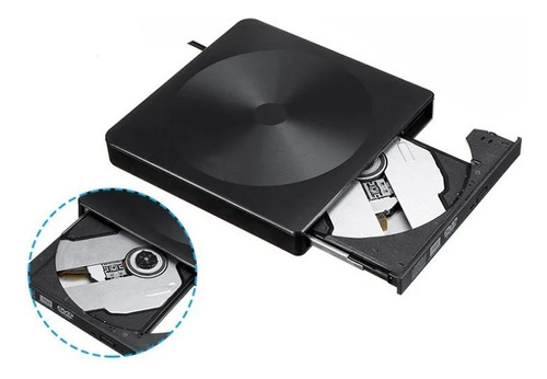 Gravador Cd/dvd Externo Usb 3.0 Knup Usb/tipo-c Kp-le303